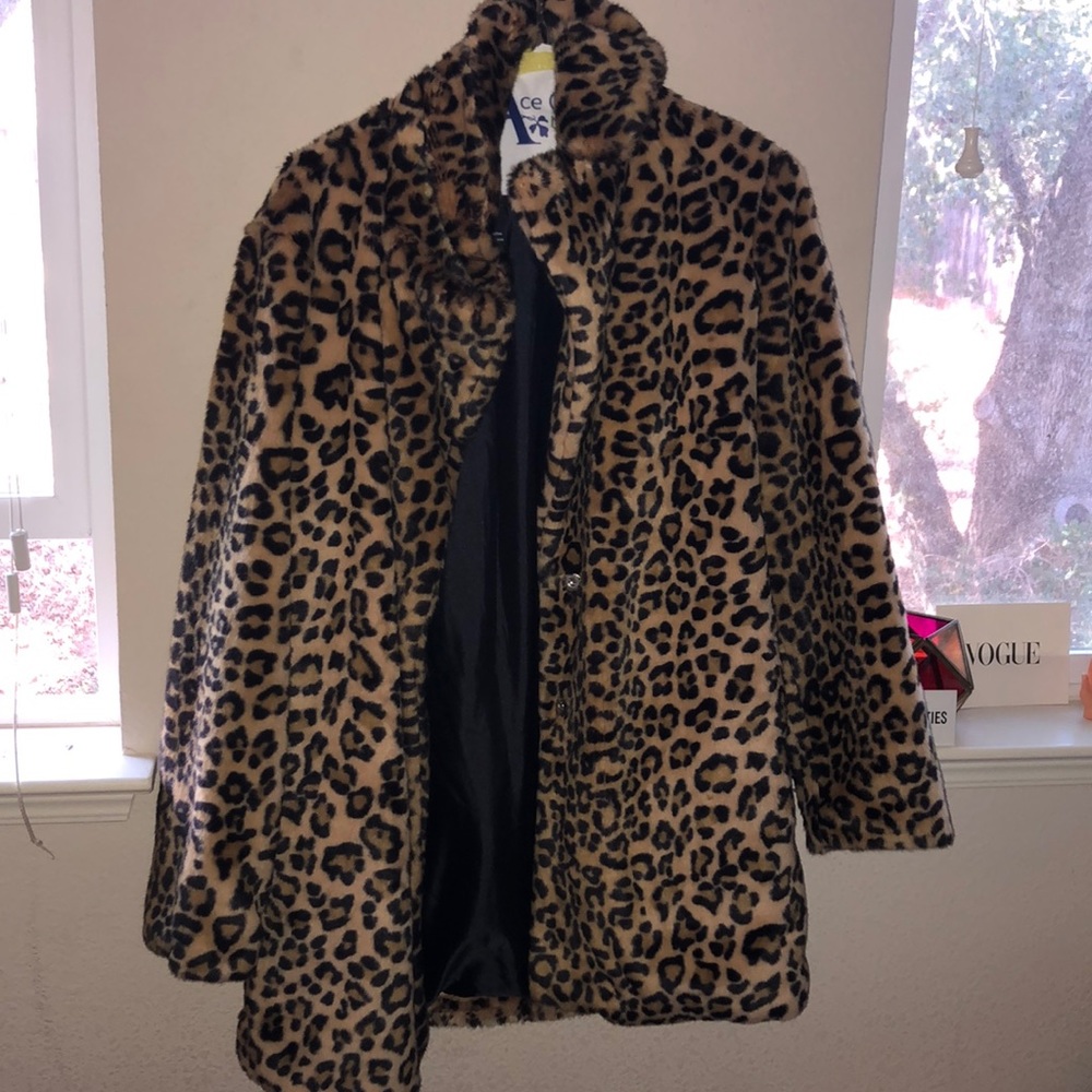 Cheetah Print Coat
